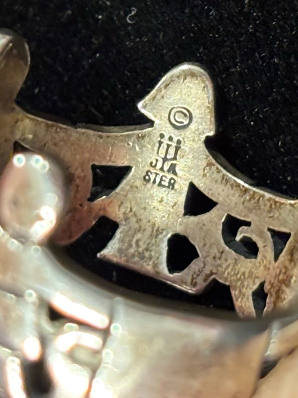 James Avery Silver Family Link Ring - Picture 3 of 5